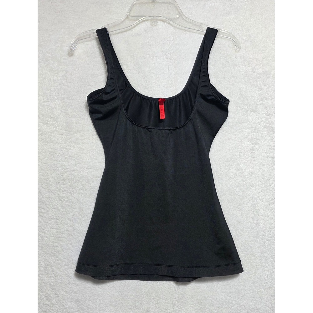 Spanx Slimplicity Scoop Neck Camisole Black Shapewear Tank Top Medium - Picture 1 of 9